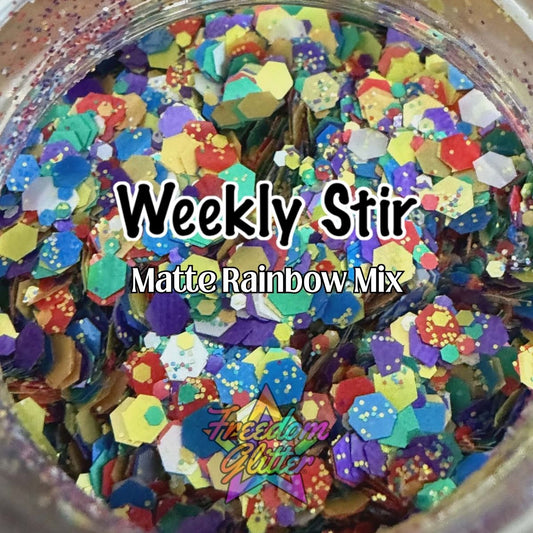 The Weekly Stir (Exclusive Mix Glitter) - 5.25.26 MATTE Rainbow
