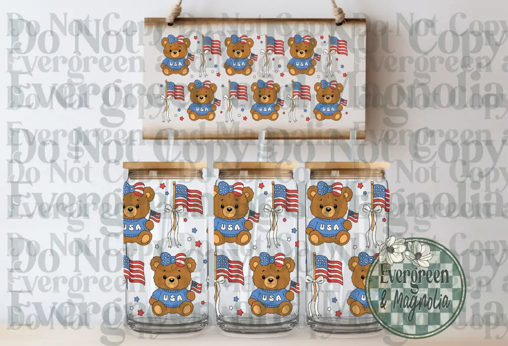 Patriotic teddy bear