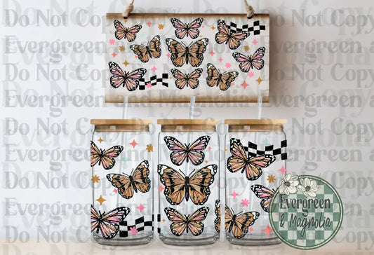 Checkers & butterflies