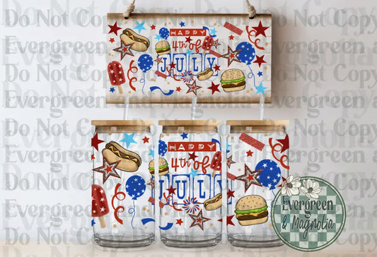 Happy 4th of july hotdogs & burgers