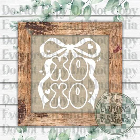 Xoxo single color bow white