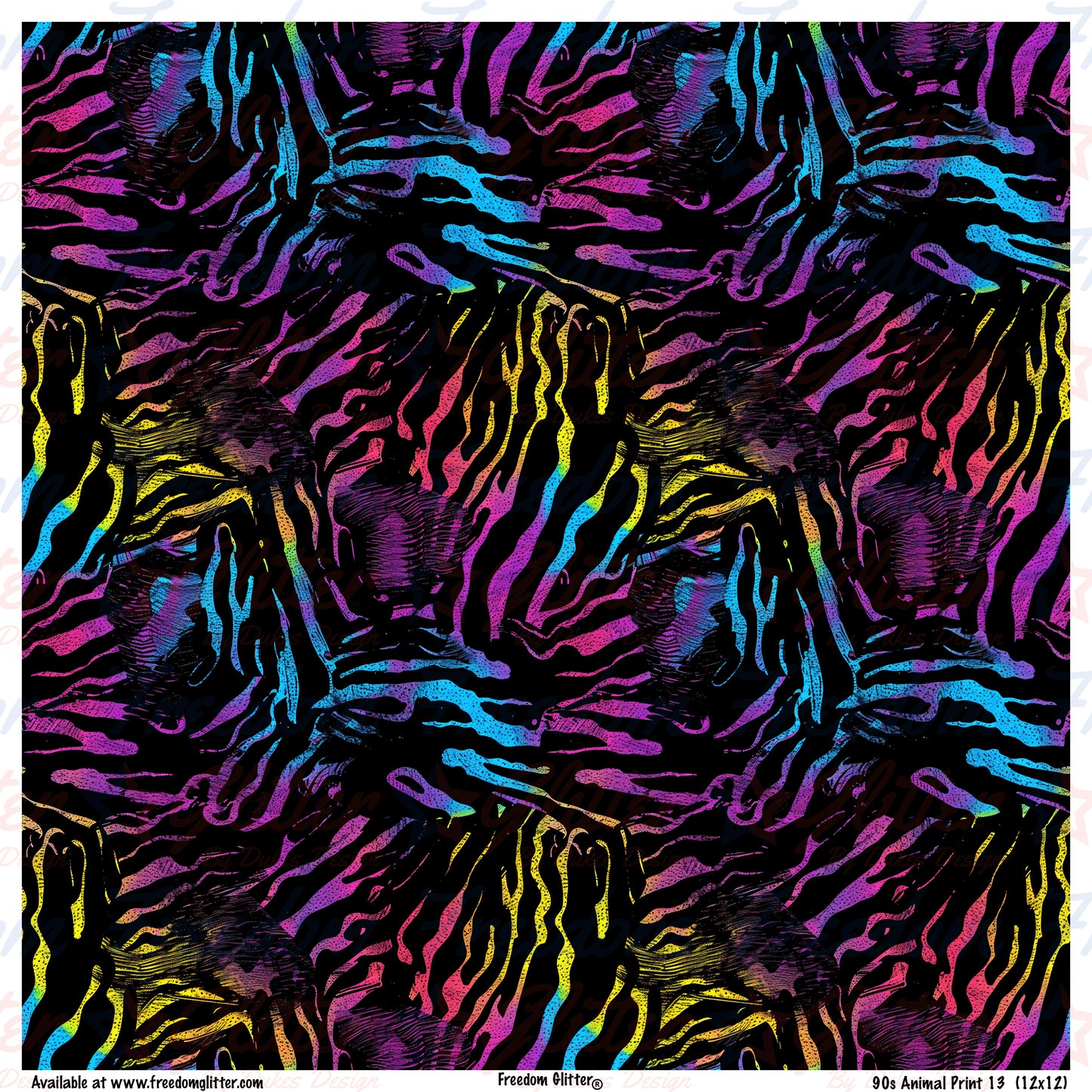 90's Animal Print 4 (Printed Vinyl)