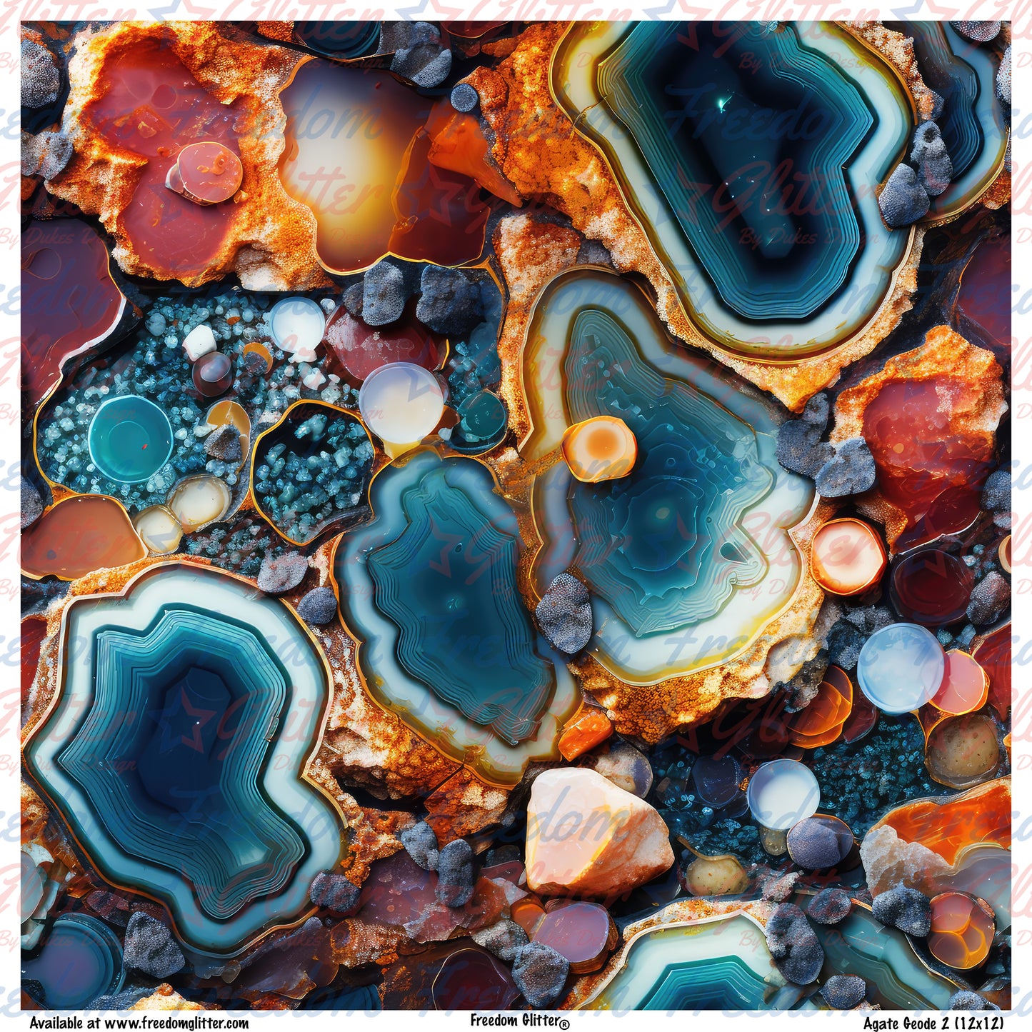 Agate Geode 2 (Printed Vinyl)