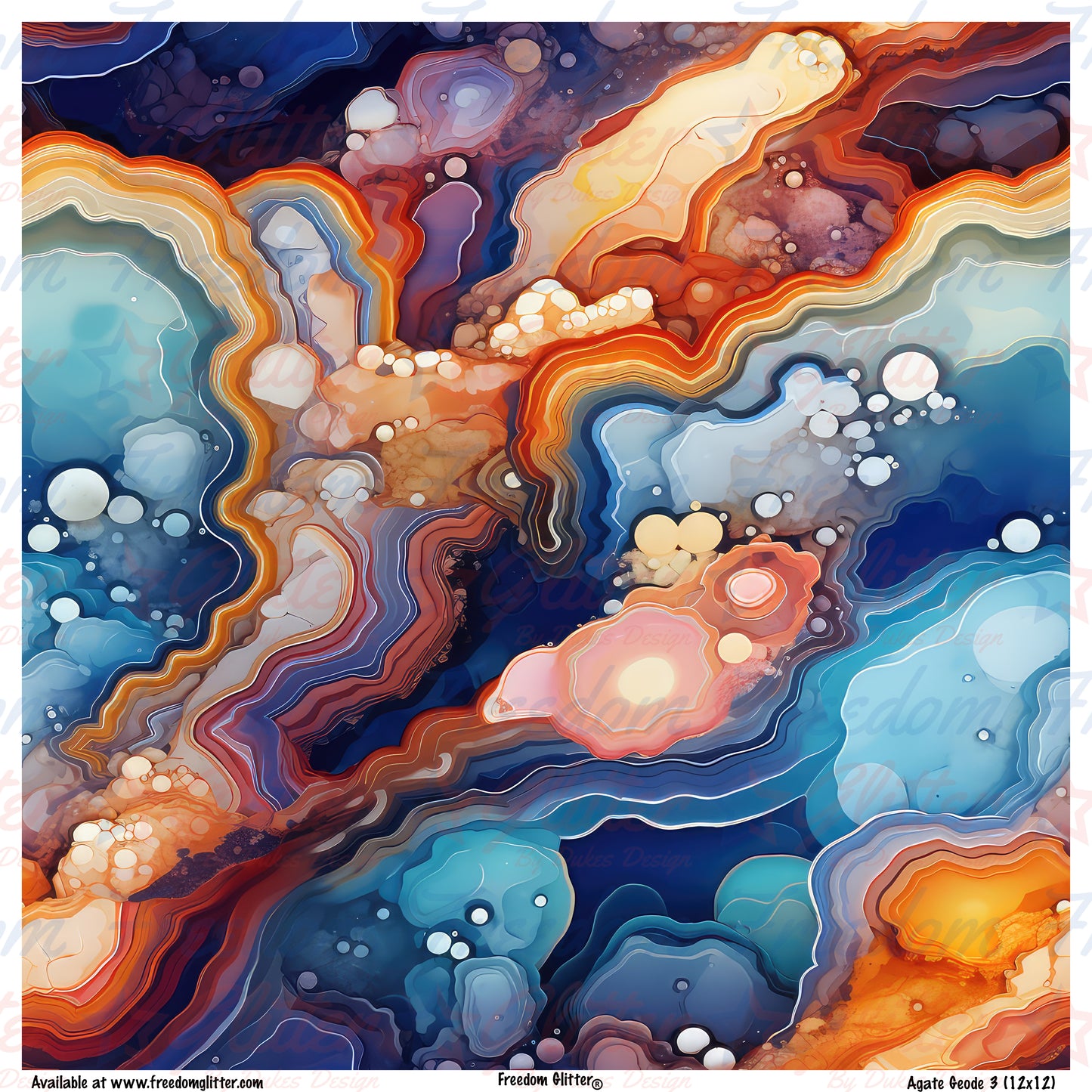 Agate Geode 1 (Printed Vinyl)