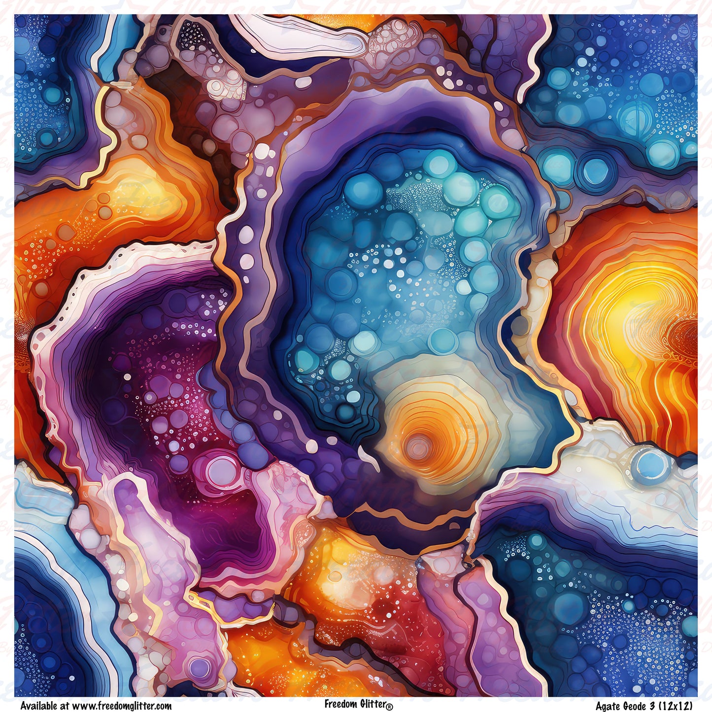 Agate Geode 3 (Printed Vinyl)