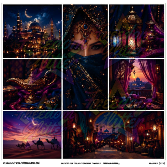 Mixed Image Sheet - Aladdin 5 (Printed Vinyl)