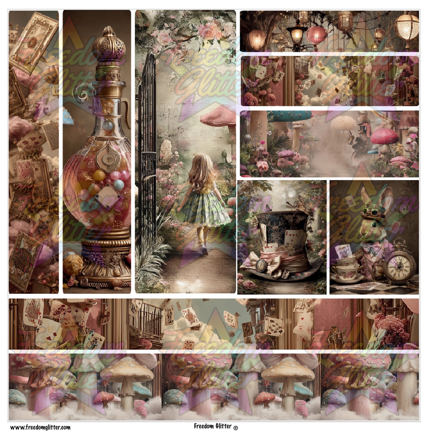 Mixed Image Sheet - Alice 2 (Printed Vinyl)