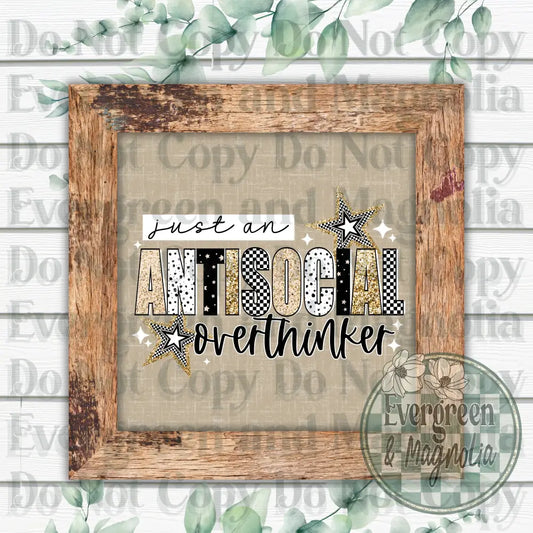 Antisocial overthinker (white)