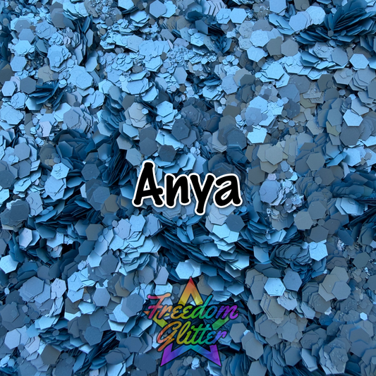 Anya (Matte Fluorescent Glitter)