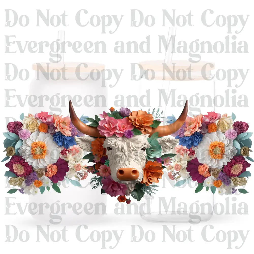 3D BOHO Cow