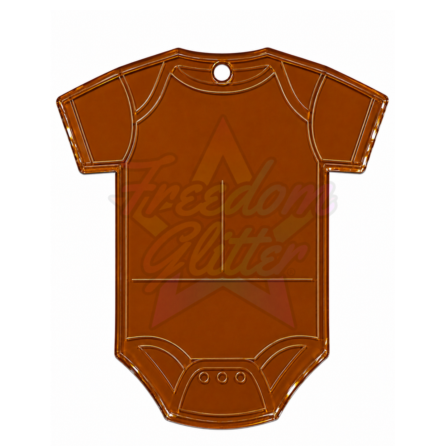Baby Onesie Acrylic Ornament Blank – 4"