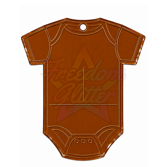 Baby Onesie Acrylic Ornament Blank – 4"
