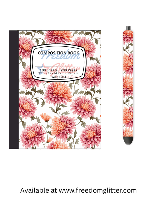 Beautiful Floral 4 Notebook Cover