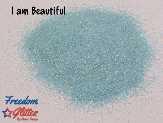 I am Beautiful (Pearl Holographic Glitter)