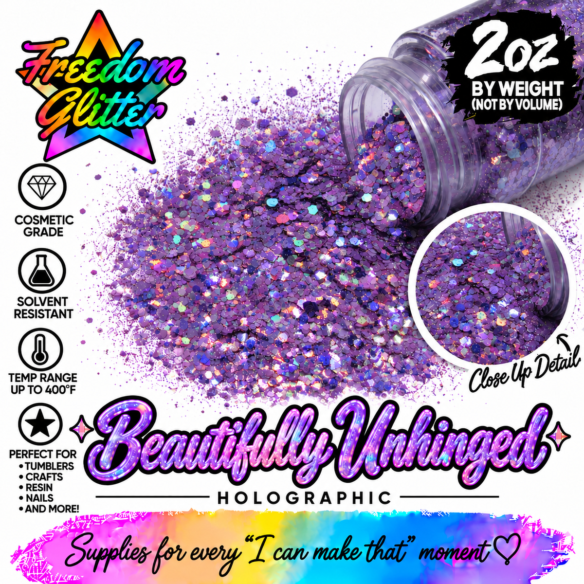 Beautifully Unhinged (Holographic)