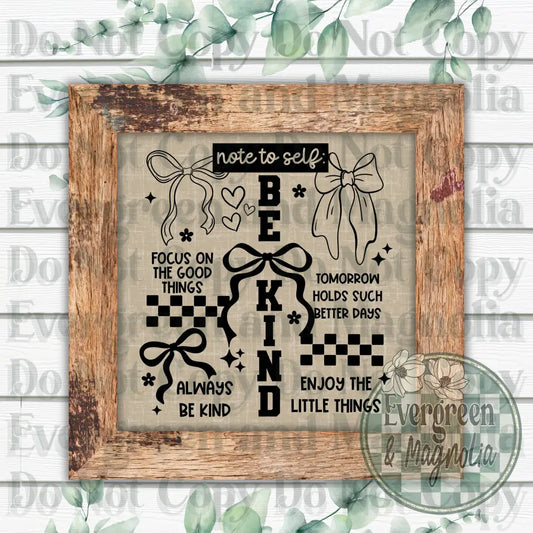 Be Kind Collage (Black)