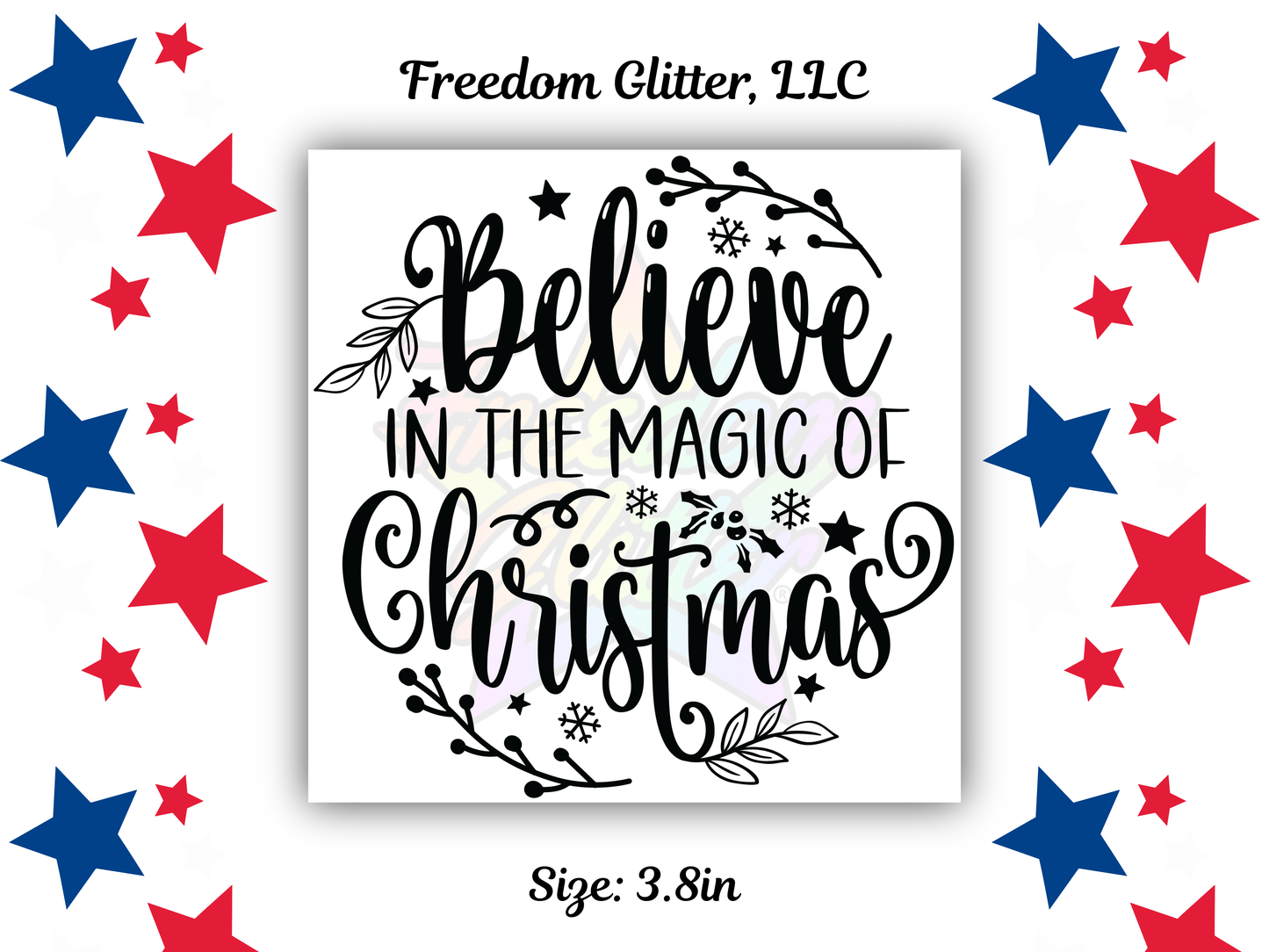 Believe in the Magic UVDTF Transfer – 3.8" Ornament Design