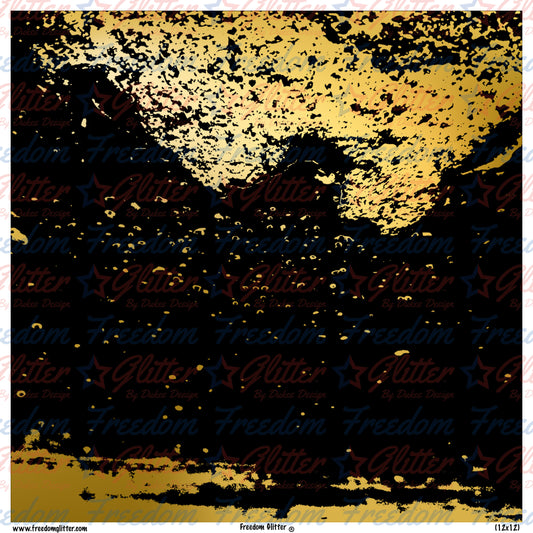Black & Gold Grunge 5 (Printed Vinyl)