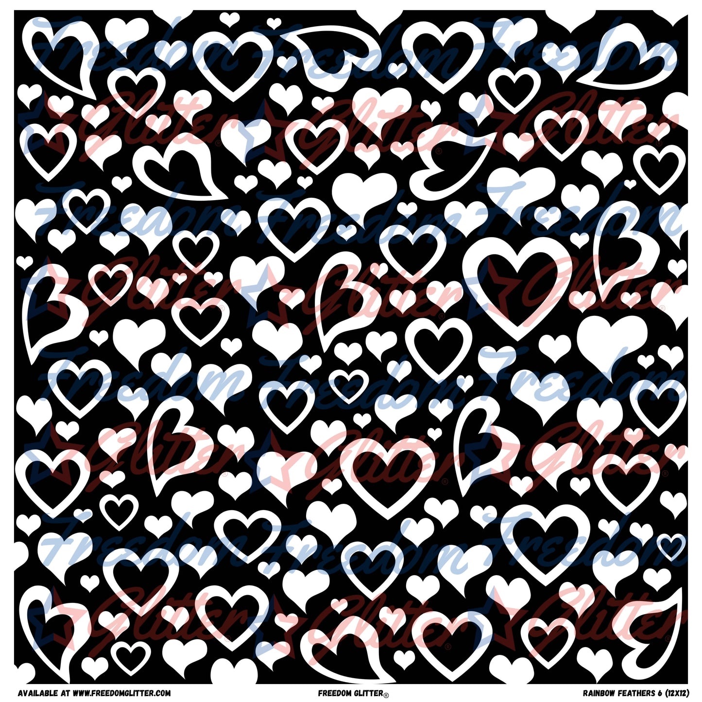 Black & White Hearts (Printed Vinyl)