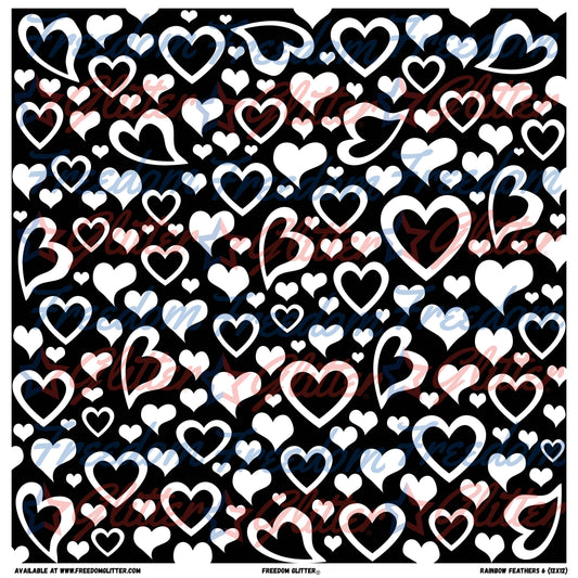 Black & White Hearts (Printed Vinyl)