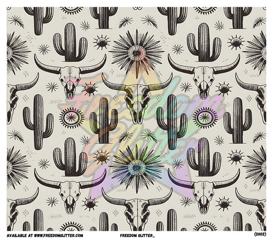 Black & White Western 1 Wrap (Printed Vinyl)