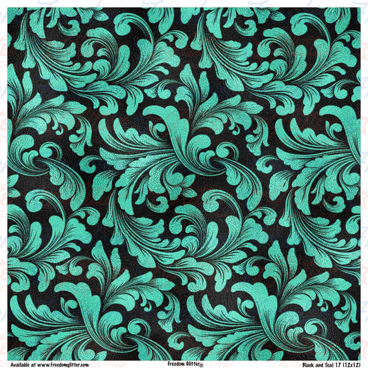 Black & Teal 4 (Printed Vinyl)