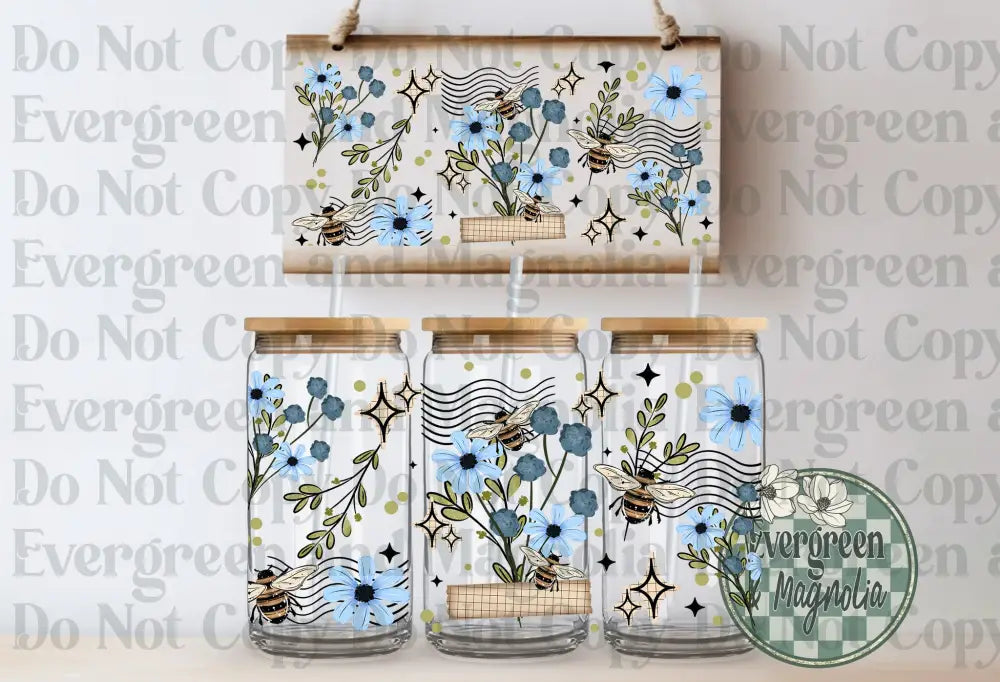 Blue Florals