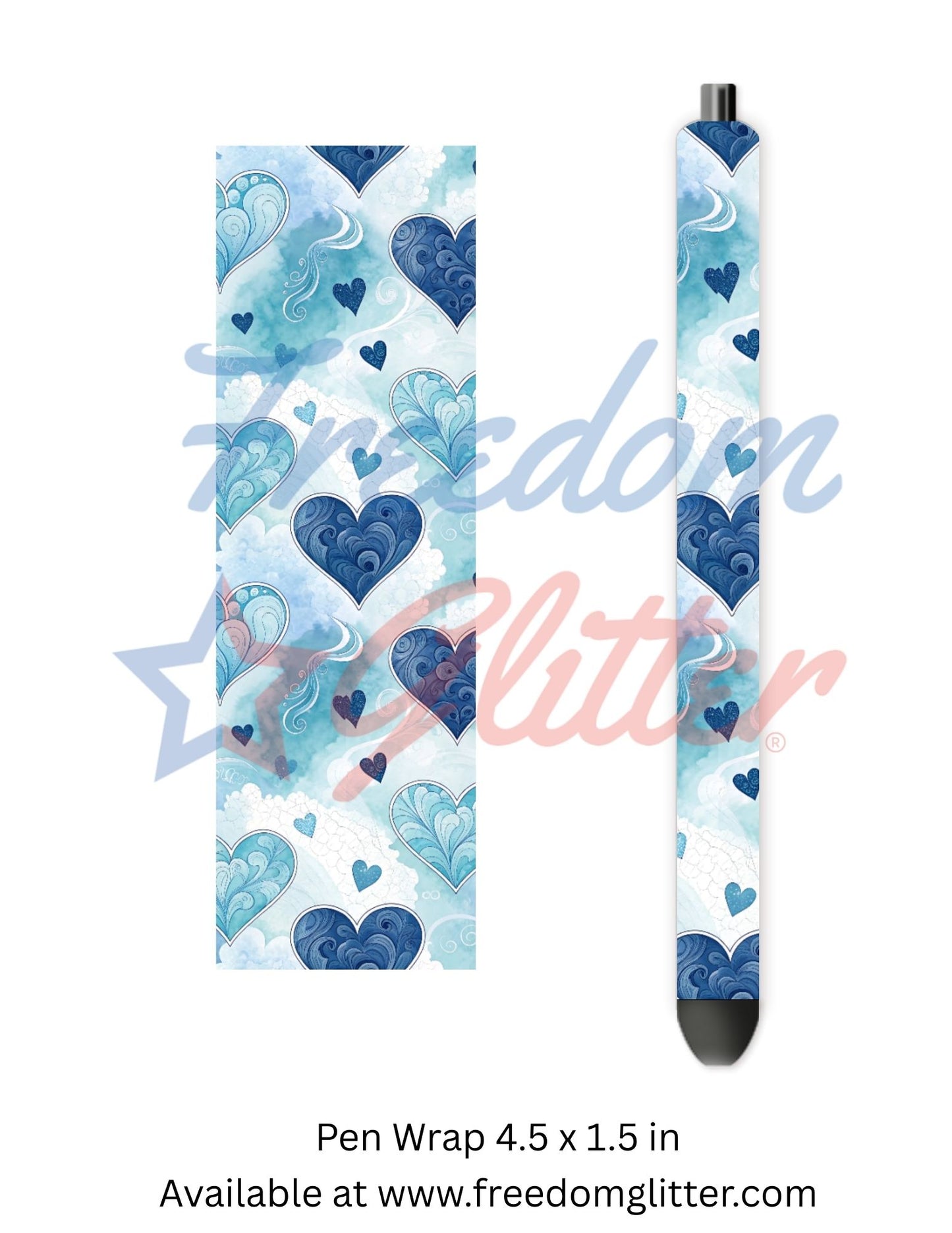 Blue Hearts 1 (Printed Vinyl)