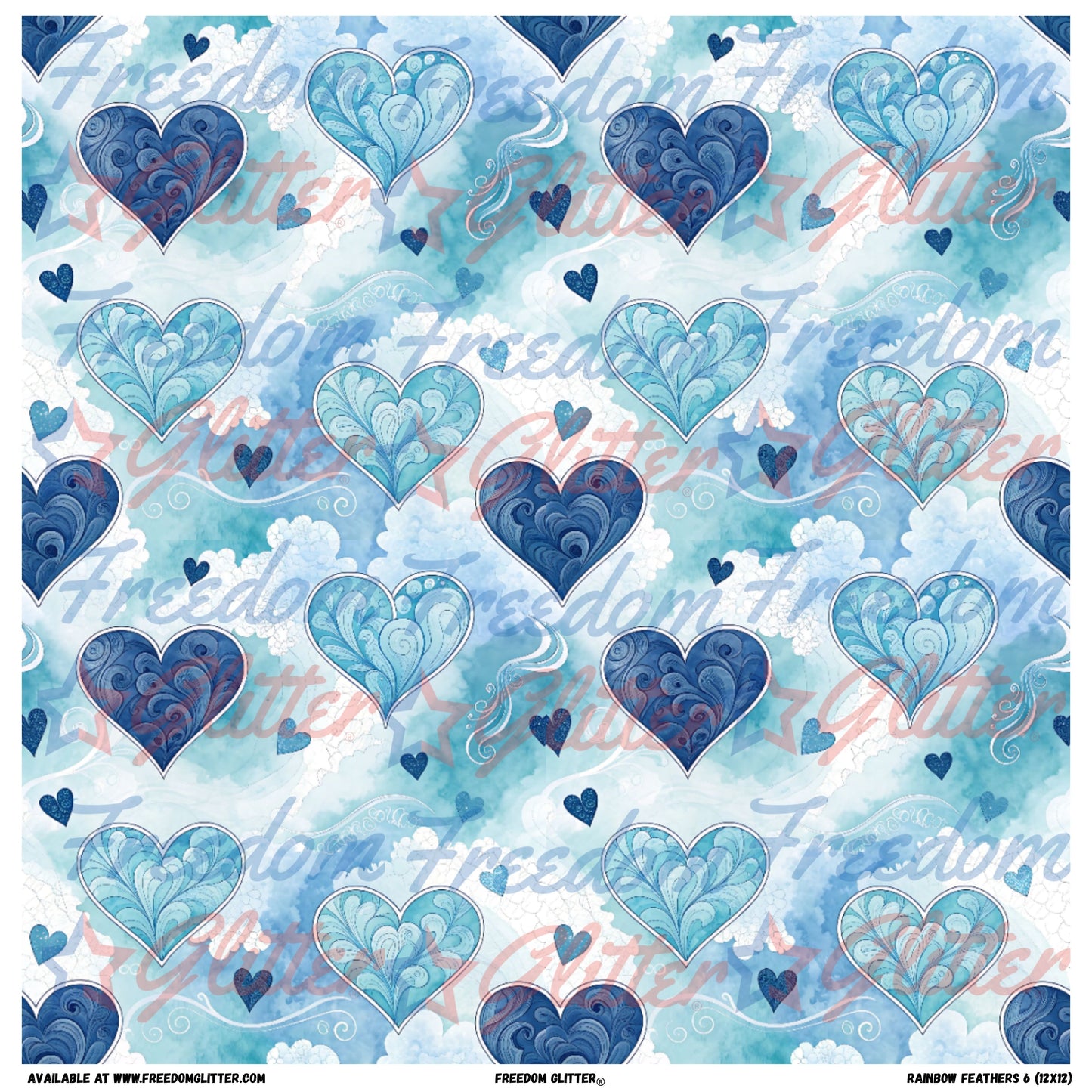Blue Hearts 1 (Printed Vinyl)