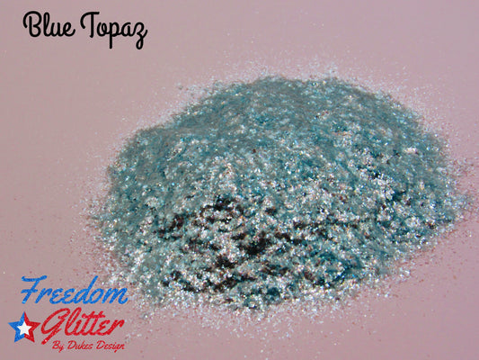 Blue Topaz (Mica Flakes)