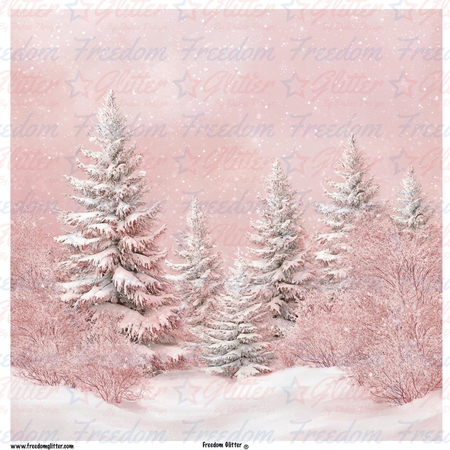 Blush Winter Wonderland 1 (Printed Vinyl)