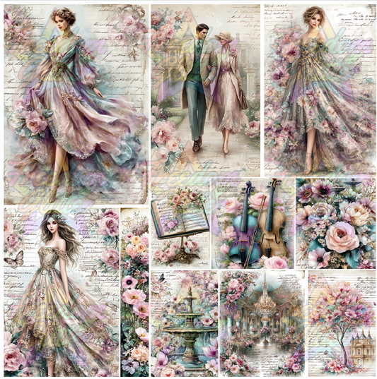 Mixed Image Sheet - Boho Chic 1 (Printed Vinyl)