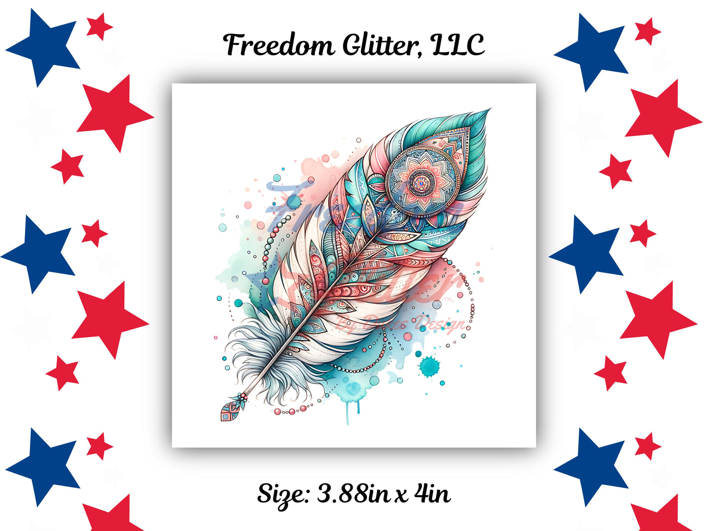 Boho Collection - Feather 1 Decal (UVDTF)