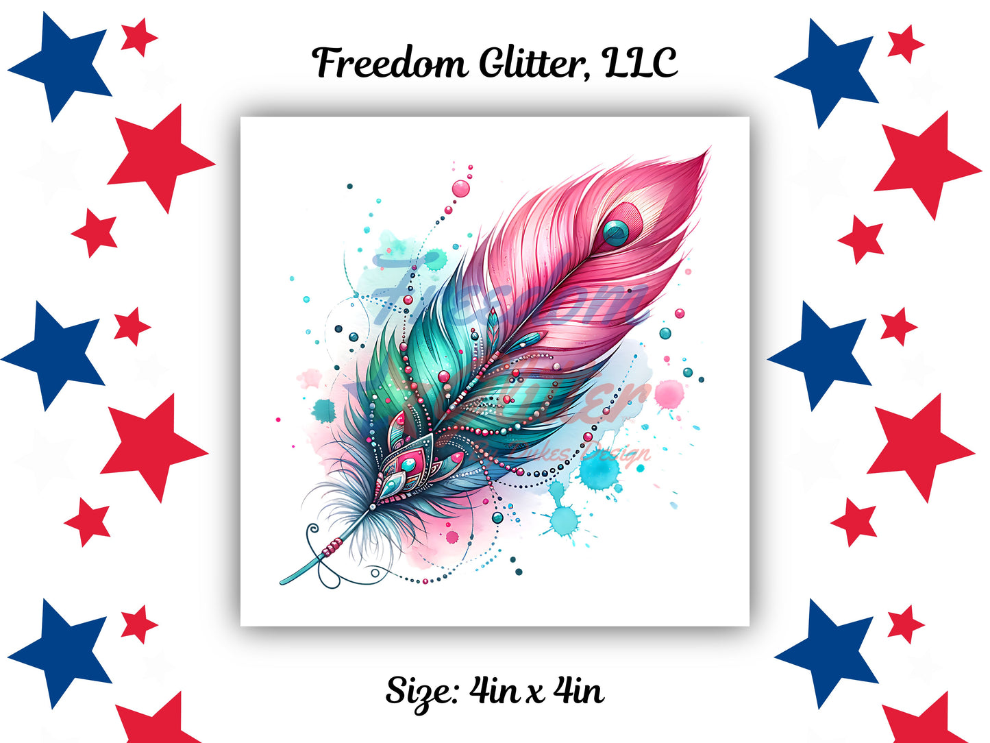 Boho Collection - Feather 2 Decal (UVDTF)