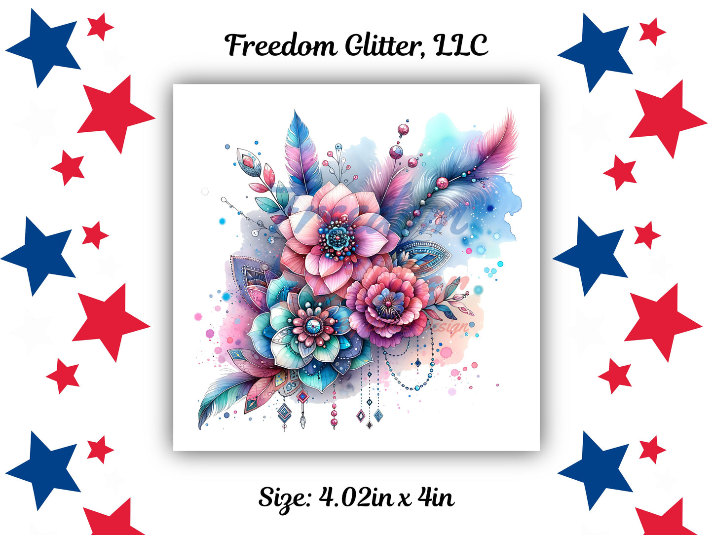 Boho Collection - Flowers 3 Decal (UVDTF)