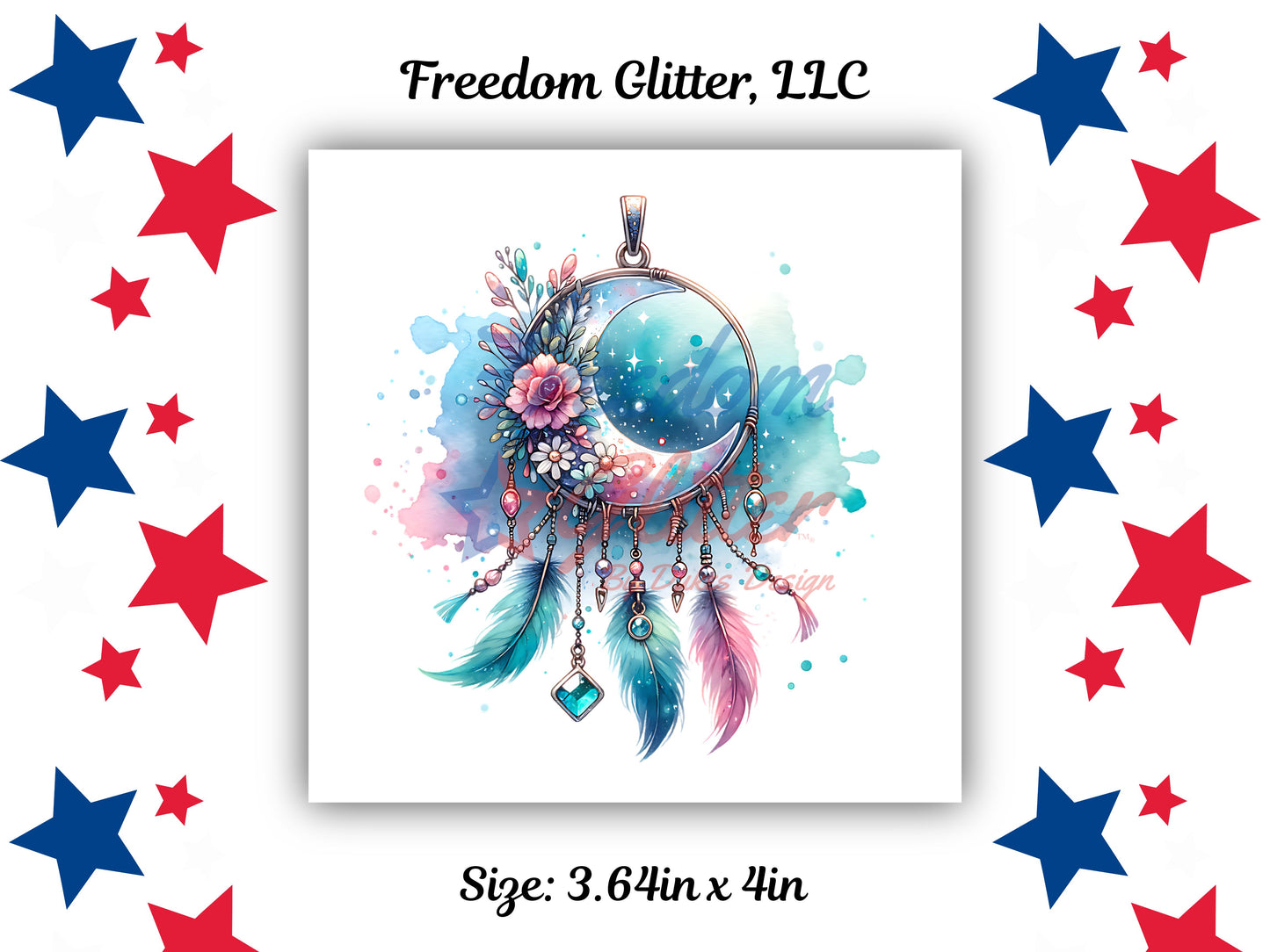 Boho Collection - Moon Dreamcatcher Decal (UVDTF)