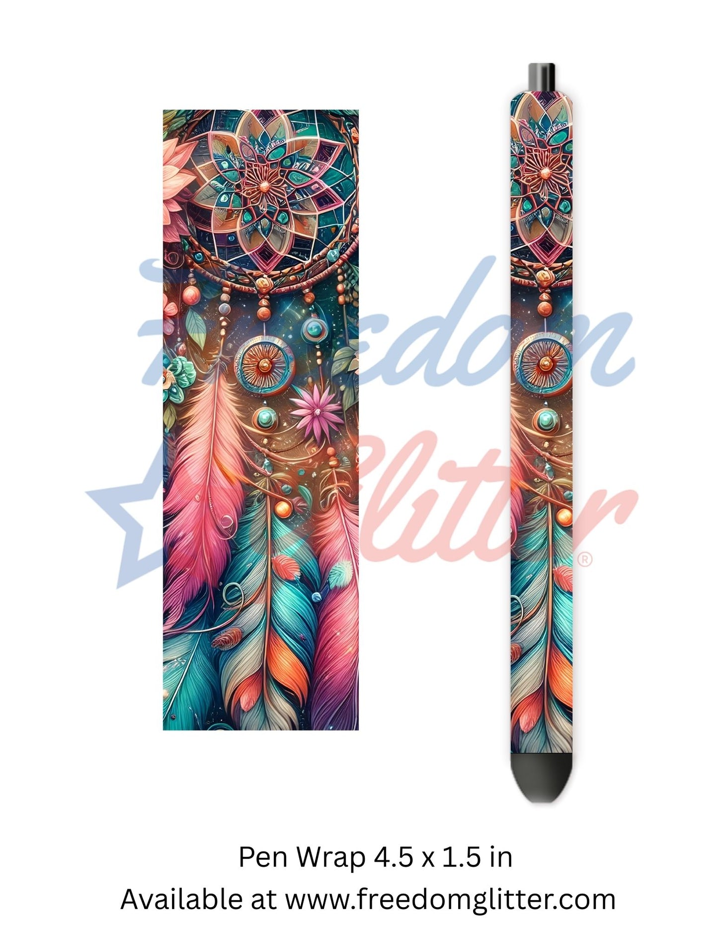 Boho Dreamcatcher & Feathers 2 (Printed Vinyl)