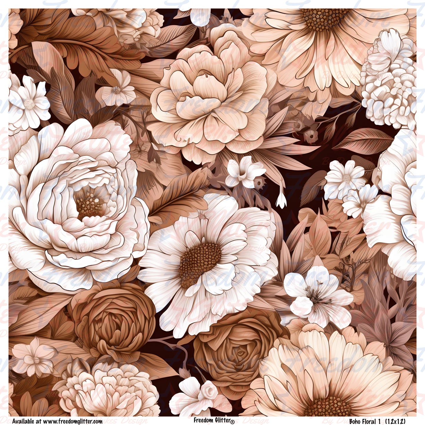 Boho Floral 1 (Printed Vinyl)