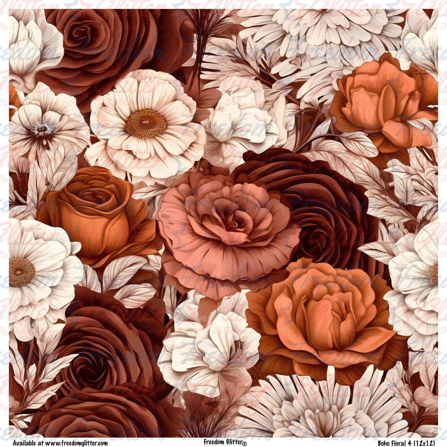 Boho Floral 4 (Printed Vinyl)