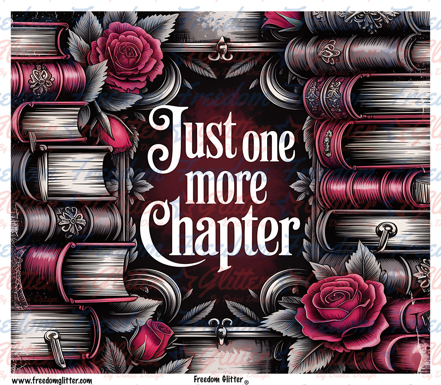 Books Just One More Chapter (Printed Vinyl)