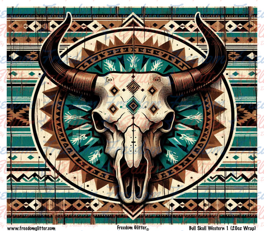 Bull Skull Western 1 (Printed Vinyl)