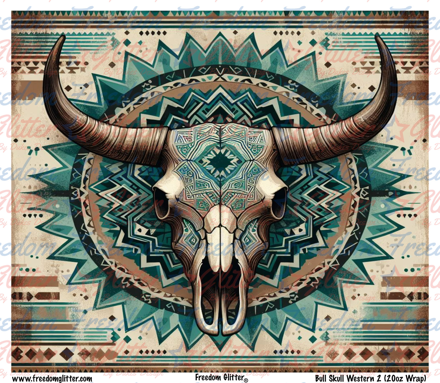 Bull Skull Western 2 (Printed Vinyl)