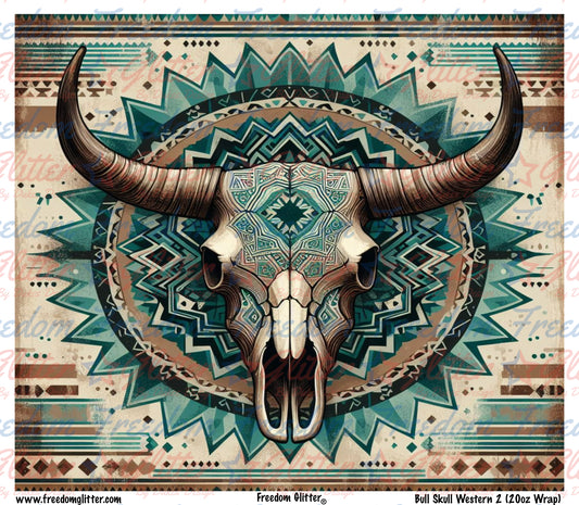 Bull Skull Western 2 (Printed Vinyl)