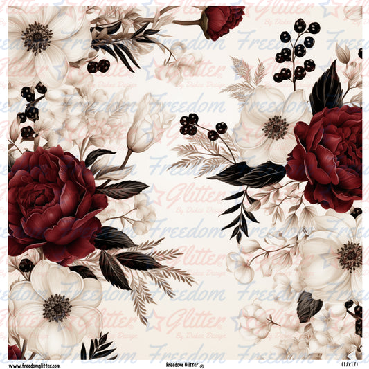 Burgundy 4 (Printed Vinyl)