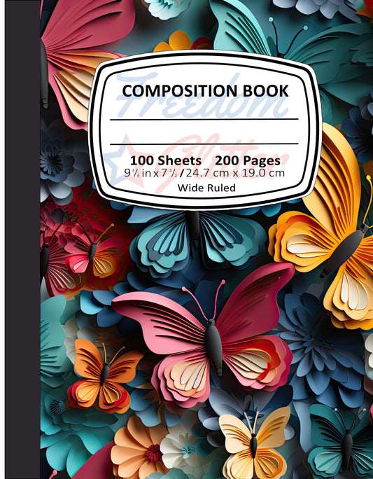 Butterflies 3 Notebook Cover