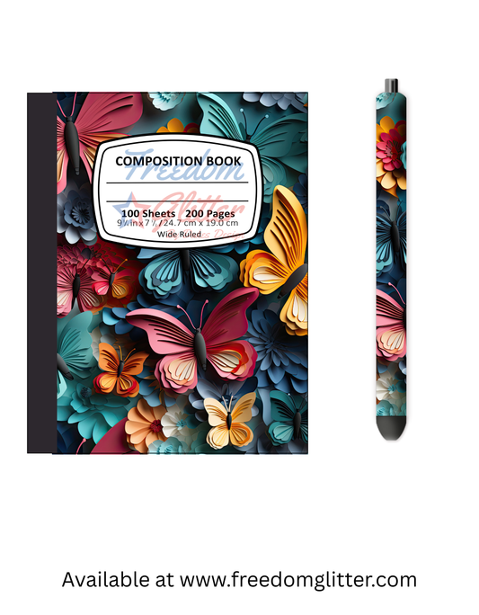 Butterflies 3 Notebook Cover