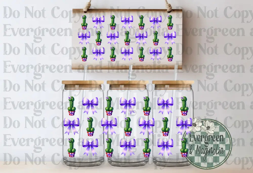 Cactus Richard Bows (Purple)