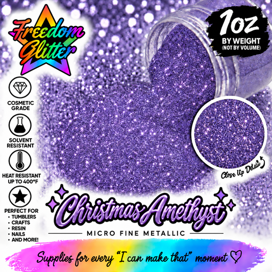 Christmas Amethyst (Metallic Glitter)