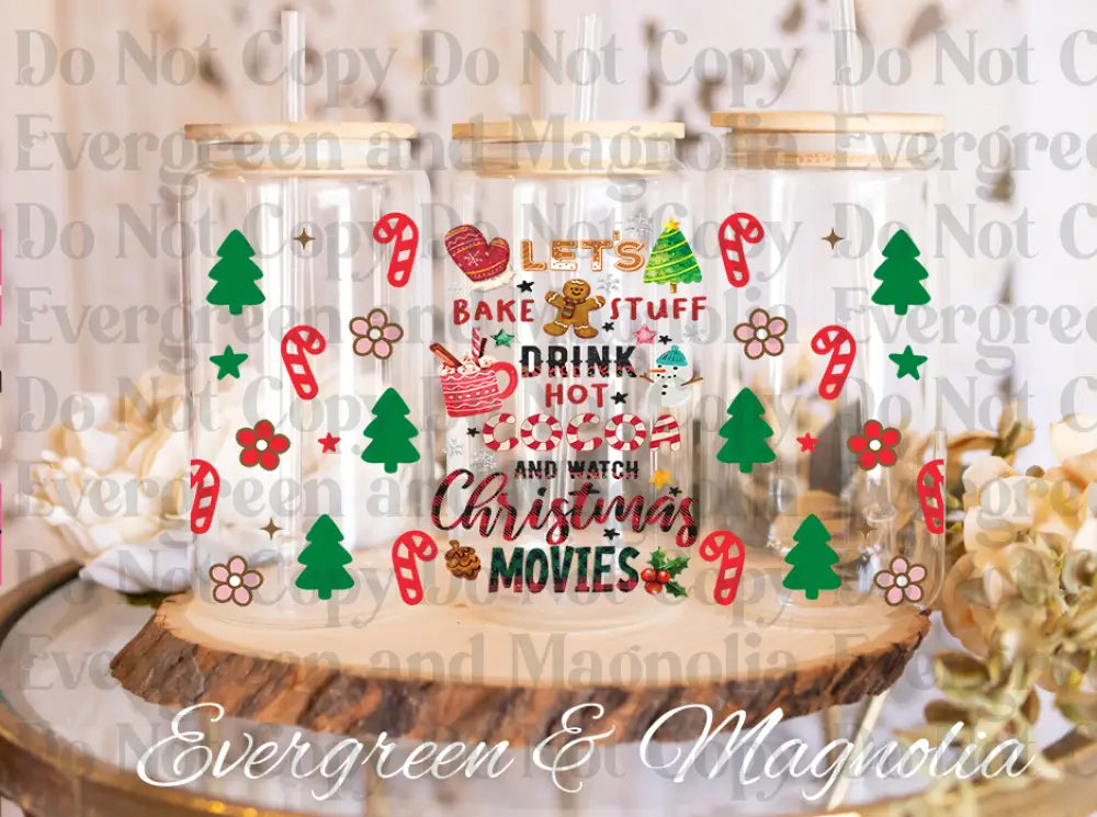 Christmas  Bake Hot Cocoa Christmas movies-Top