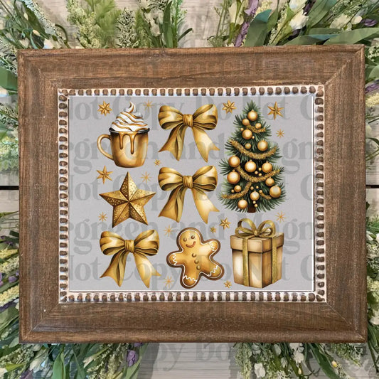 Christmas Coquette decals (2)